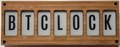 BTClock (Built and tested - bamboo - no frontlight)